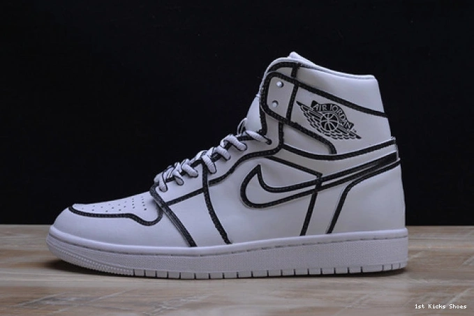 air nike white 1320 jordan pencil” 3d hand-painted mens Comfortable “comic 1 retro aa4724- 1123